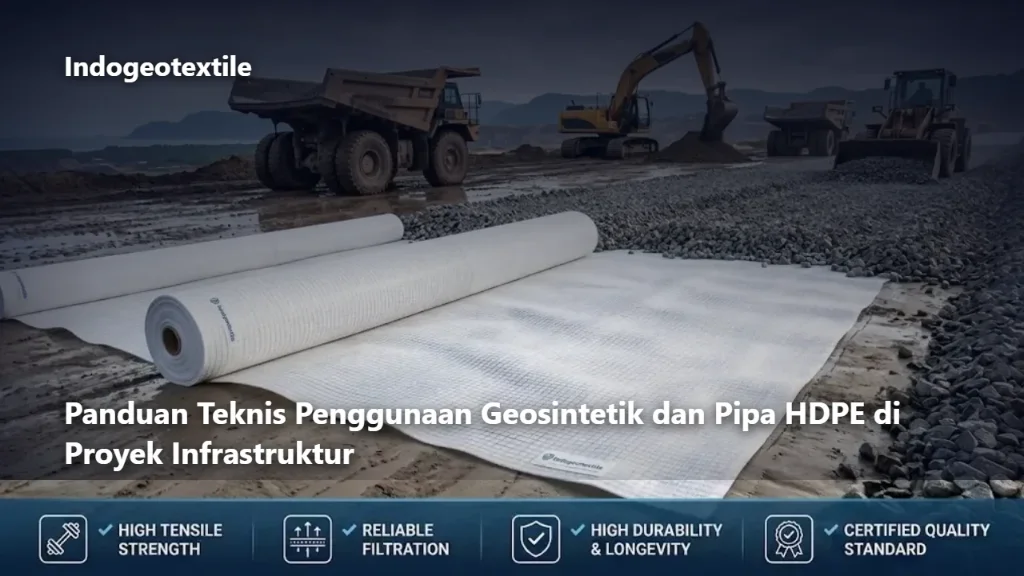 Panduan Teknis Penggunaan Geosintetik dan Pipa HDPE di Proyek Infrastruktur