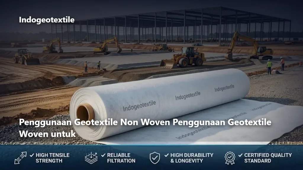 Penggunaan Geotextile Non Woven Penggunaan Geotextile Woven untuk
