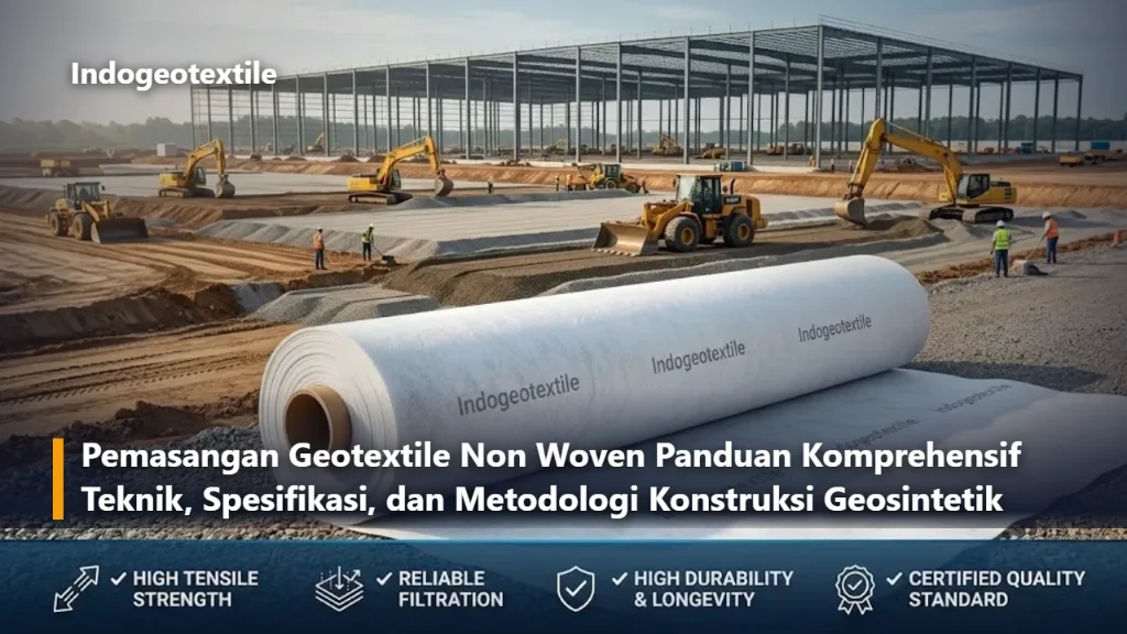Pemasangan Geotextile Non Woven Panduan Komprehensif Teknik Spesifikasi dan Metodologi Konstruksi Geosintetik