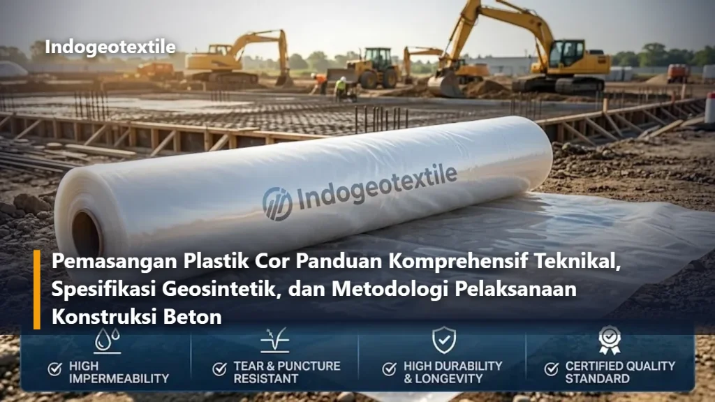 Pemasangan Plastik Cor Panduan Komprehensif Teknikal Spesifikasi Geosintetik dan Metodologi Pelaksanaan Konstruksi Beton
