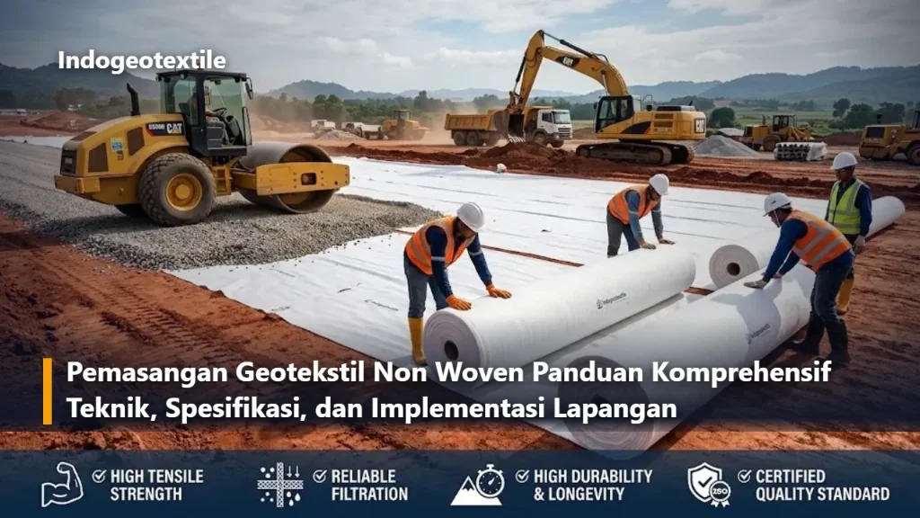 Pemasangan Geotekstil Non Woven Panduan Komprehensif Teknik Spesifikasi dan Implementasi Lapangan