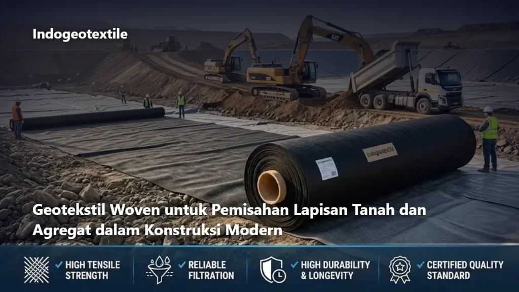 Geotekstil Woven untuk Pemisahan Lapisan Tanah dan Agregat dalam Konstruksi Modern
