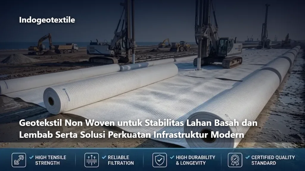 Geotekstil Non Woven untuk Stabilitas Lahan Basah dan Lembab Serta Solusi Perkuatan Infrastruktur Modern