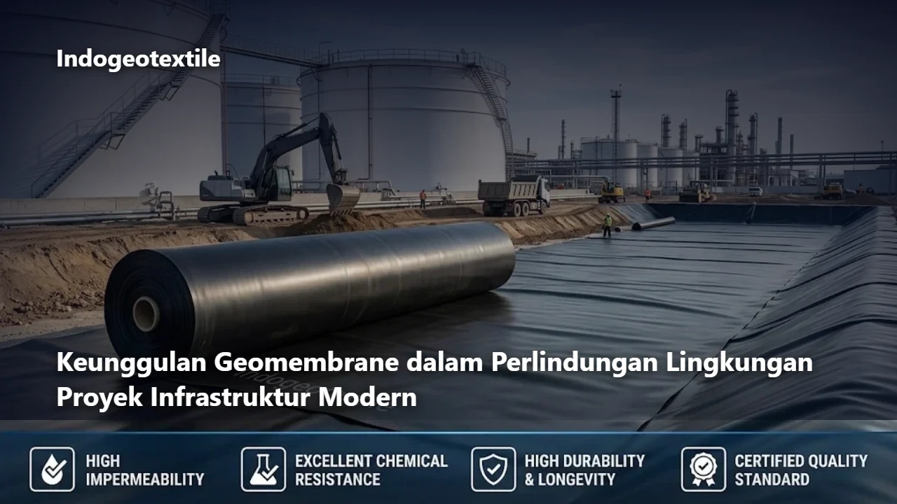 Keunggulan Geomembrane dalam Perlindungan Lingkungan Proyek Infrastruktur Modern