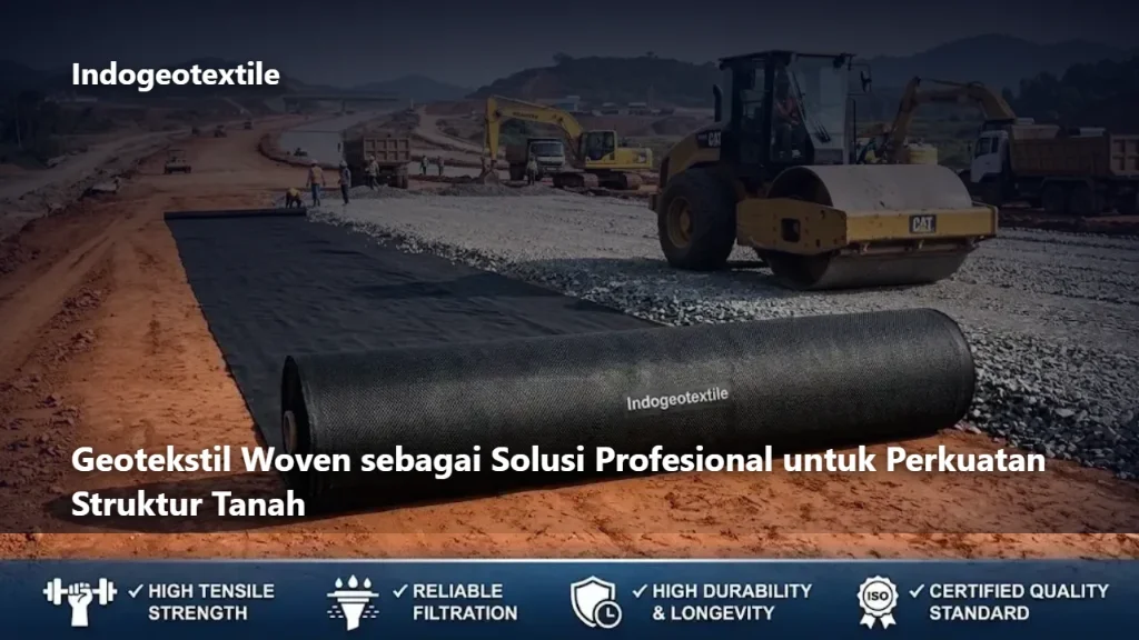 Geotekstil Woven sebagai Solusi Profesional untuk Perkuatan Struktur Tanah