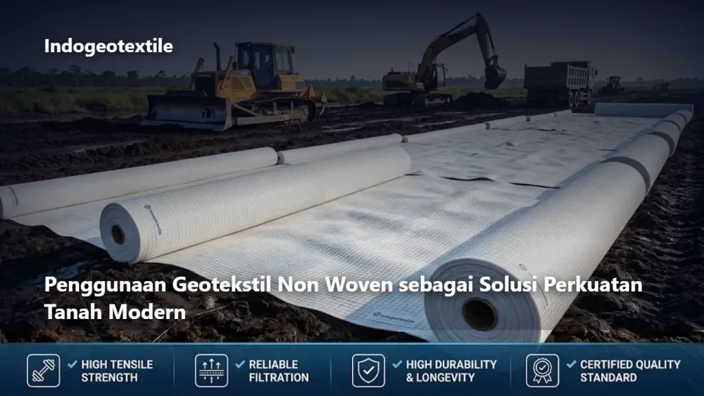 Penggunaan Geotekstil Non Woven sebagai Solusi Perkuatan Tanah Modern