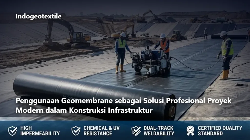 Penggunaan Geomembrane sebagai Solusi Profesional Proyek Modern dalam Konstruksi Infrastruktur