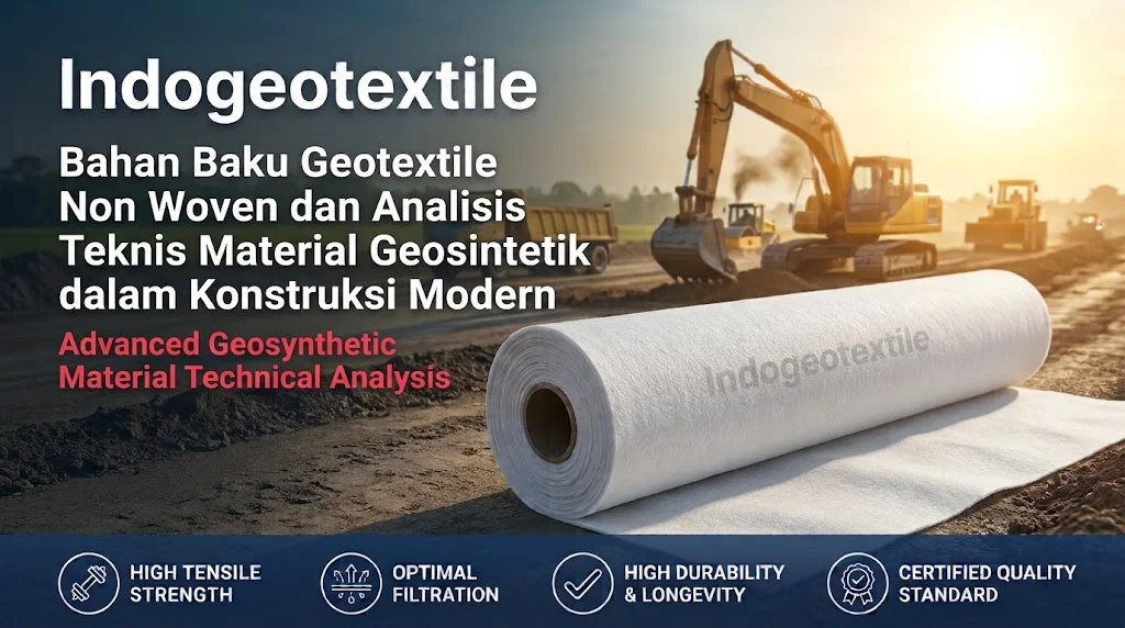 Bahan Baku Geotextile Non Woven dan Analisis Teknis Material Geosintetik dalam Konstruksi Modern
