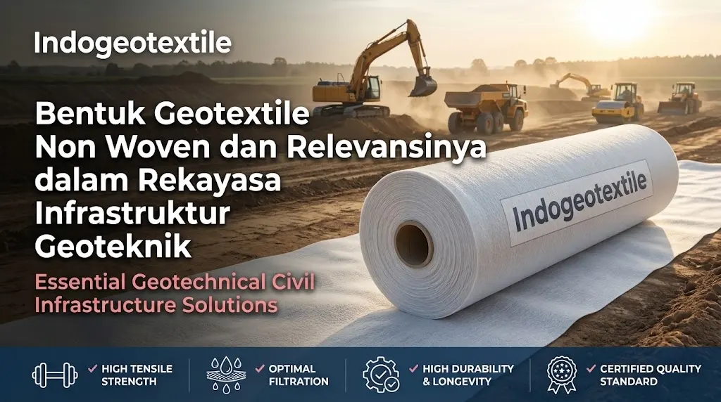 Bentuk Geotextile Non Woven dan Relevansinya dalam Rekayasa Infrastruktur Geoteknik