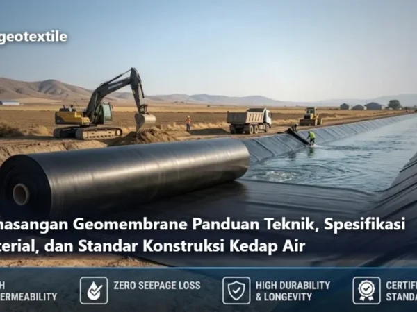Pemasangan Geomembrane Panduan Teknik Spesifikasi Material dan Standar Konstruksi Kedap Air