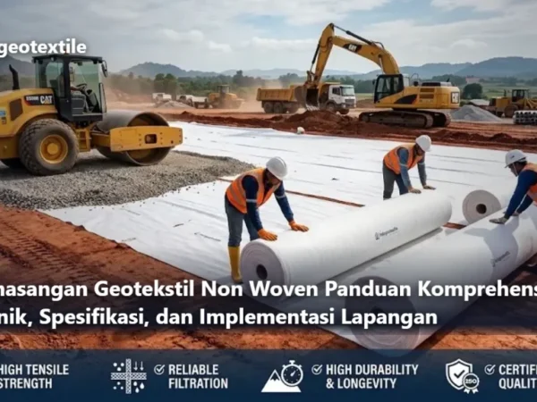 Pemasangan Geotekstil Non Woven Panduan Komprehensif Teknik Spesifikasi dan Implementasi Lapangan