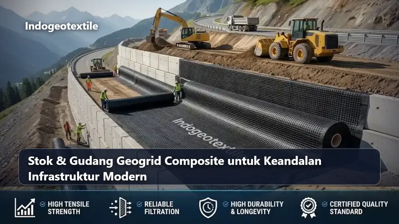Stok Gudang Geogrid Composite untuk Keandalan Infrastruktur Modern