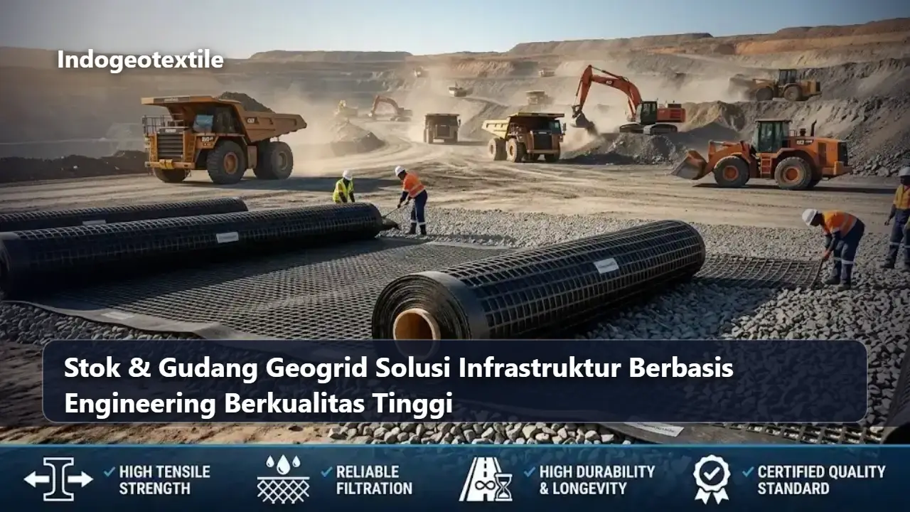 Stok Gudang Geogrid Solusi Infrastruktur Berbasis Engineering Berkualitas Tinggi