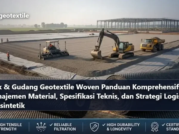 Stok Gudang Geotextile Woven Panduan Komprehensif Manajemen Material Spesifikasi Teknis dan Strategi Logistik Geosintetik