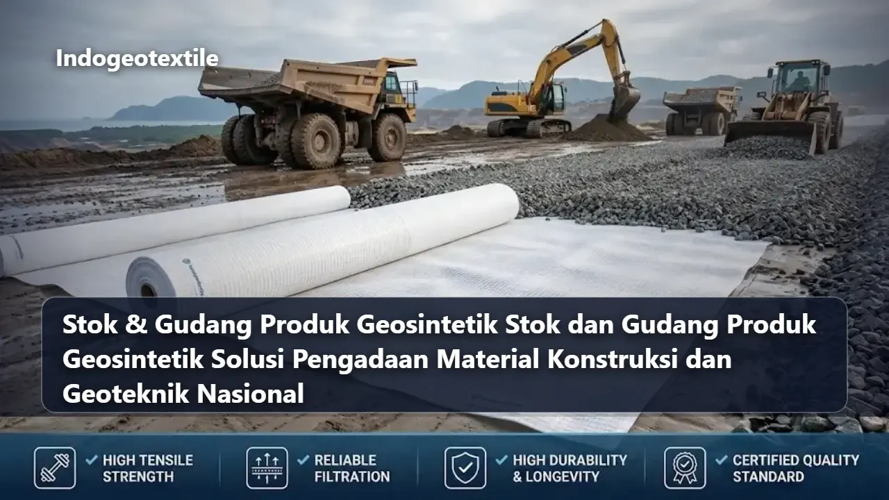 Stok Gudang Produk Geosintetik Stok dan Gudang Produk Geosintetik Solusi Pengadaan Material Konstruksi dan Geoteknik Nasional