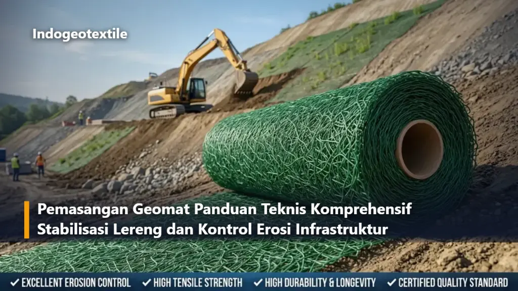 Pemasangan Geomat Panduan Teknis Komprehensif Stabilisasi Lereng dan Kontrol Erosi Infrastruktur